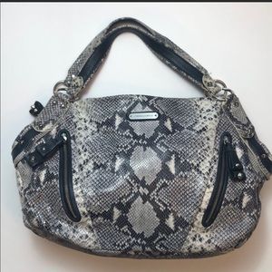 Cynthia Rowely snake skin purse
